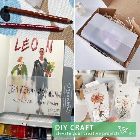 75 ورقة من ورق الرق الشفاف مقاس 8.5 × 11 بوصة، ورق تتبع قابل للطباعة بوزن 100 جرامًا لكل متر مربع/68 رطلًا للدعوات والرسم وطبقات البطاقات in Kuwait