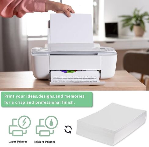 75 ورقة من ورق الرق الشفاف مقاس 8.5 × 11 بوصة، ورق تتبع قابل للطباعة بوزن 100 جرامًا لكل متر مربع/68 رطلًا للدعوات والرسم وطبقات البطاقات in Kuwait