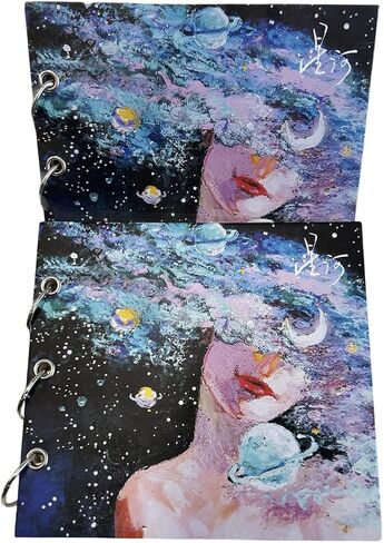 Oil Pastel Paper Pad 240gsm 20 Sheets 16.5cm x15cm Mixed Media Paper for Oil Pastels Markers Pencils Small Heavyweight Drawing Papers, Card Stock for Journey DIY Gift Cards (White) in Kuwait