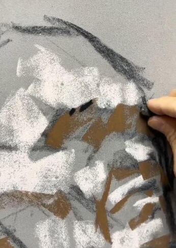 10 ورقات من ورق رسم باستيل كبير وثقيل بخمسة ألوان، ورق باستيل مصقول ملون، ورق فني للباستيل الناعم، ورق صنفرة ملون للفنانين والأكريليك وأقلام الرصاص والفحم (15.4 * 10.7) in Saudi Arabia