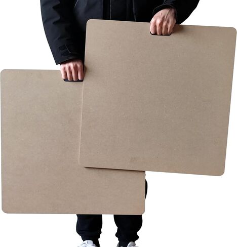 Clay Wedging Board with Built in Handle Portable Wooden Mat Clay Board for Clay Crafts Arts Making,Drafting Art (22 x 22 Inch, 2 PCS) in Saudi Arabia