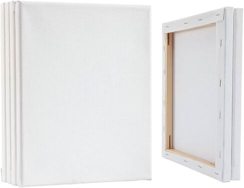 6 عبوات من لوحات قماشية فنية مقاس 8 × 10 بوصة مصنوعة من القطن الممدد مقاس 5/8 بوصة للمبتدئين والفنانين للرسم والأكريليك والرسم الزيتي in Kuwait