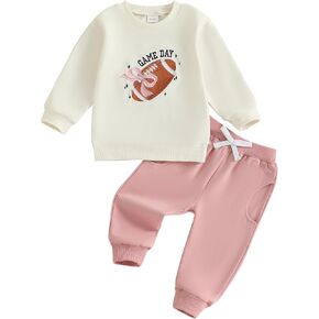 Toddler Baby Girl Fall Outfit Infant Goose Print Sweatshirt Tops and Jogger Pants 6 12 18 24M 2T Girl Clothes in Saudi Arabia