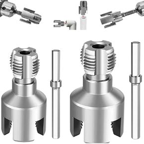 أداة خيط الأنابيب الداخلية والخارجية المتكاملة ، أداة قطع مؤشر ترابط أنابيب PVC ، 1/2 "＆ 3/4" أداة إصلاح البراغي الزاوية ، لخيوط قطع الحفر الكهربائية (1/2 "+3/4") in Kuwait