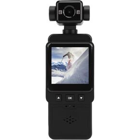 Qiilu 1080P Camera Recorder with Rotation Lens, Intelligent Stabilization, Night, Wide Angle, APP Control, Viidure Playback, 1/4 Inch Screw Port for Chest Mounting, Tripod Use in Saudi Arabia