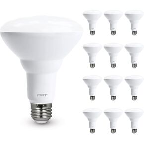Feit Electric BR30 LED Light Bulbs, 65W Equivalent, Non Dimmable, 10 Year Life, 650 Lumens, 2700K Soft White, E26 Base Recessed Can Light Bulbs, Flood Light Bulbs, Damp Rated, 3 Pack, BR30/10KLED/3 in Saudi Arabia