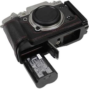 Genuine Real Leather Half Camera Case Grip L Bracket for FUJIFILM for Fuji X-T4 XT4(Coffee) in Kuwait
