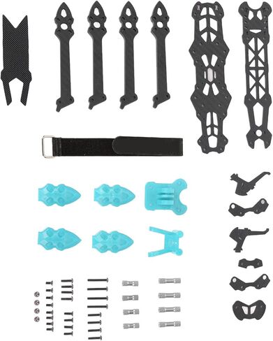 FPV Drone Frame 225mm Racing Freestyle Quad 8.86in Wheelbase Carbon FPV Racing Drone Frame for HD FPV Freestyle RC Drone(Blue) in Saudi Arabia