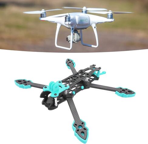 FPV Drone Frame 225mm Racing Freestyle Quad 8.86in Wheelbase Carbon FPV Racing Drone Frame for HD FPV Freestyle RC Drone(Blue) in Saudi Arabia