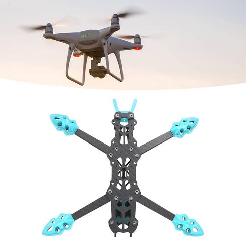 FPV Drone Frame 225mm Racing Freestyle Quad 8.86in Wheelbase Carbon FPV Racing Drone Frame for HD FPV Freestyle RC Drone(Blue) in Saudi Arabia