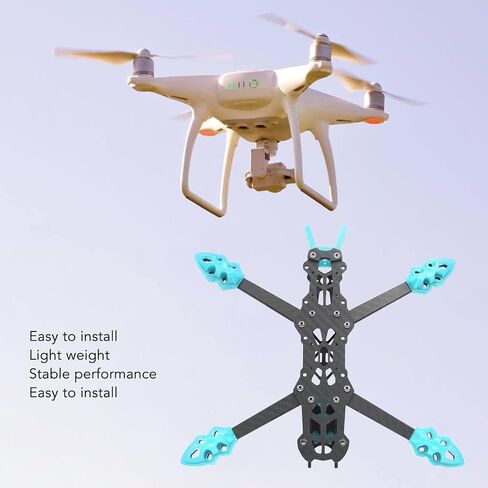 FPV Drone Frame 225mm Racing Freestyle Quad 8.86in Wheelbase Carbon FPV Racing Drone Frame for HD FPV Freestyle RC Drone(Blue) in Saudi Arabia