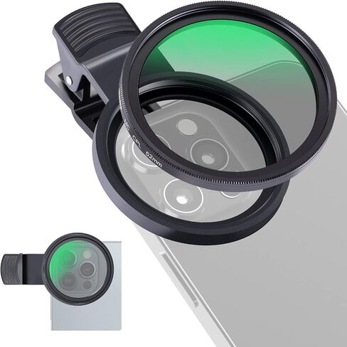 NEewer 67mm 7 Pack ND Filter Set متوافق مع Android Samsung Google Pixel Huawei Xiaomi Clip على CPL + ND32 + Starlight + GND (Red/Orange/Yellow) Camera Lens Associory Kit ، FL-P11. in Saudi Arabia