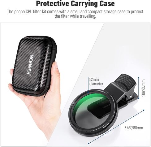 NEewer 67mm 7 Pack ND Filter Set متوافق مع Android Samsung Google Pixel Huawei Xiaomi Clip على CPL + ND32 + Starlight + GND (Red/Orange/Yellow) Camera Lens Associory Kit ، FL-P11. in Saudi Arabia