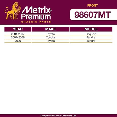Metrix Premium 2 PCS Front Stabilizer Bar Link K90680 Fits 2002-2006 Toyota Tundra, 2001-2007 Toyota Sequoia in Saudi Arabia