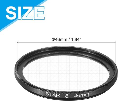 46mm Star Lens Filter, Starburst Lens Filter 8 Points Star Camera Lens Filter for Night Scenery Glassworks in Saudi Arabia