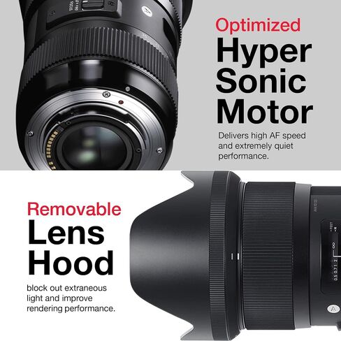 Sigma 18-35mm F1.8 for Canon Camera Bundle with Sigma 18-35 mm Canon Lens, Front and Rear Caps, Lens Hood, Lens Case, 2X 64GB SanDisk Memory Cards (7 Items) in Saudi Arabia