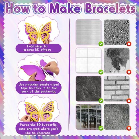 AmazingSpark 20 Pcs Large Silver Butterfly Party Decoration 10 Inch 3D Butterflies Wall Decor Large Metallic Laser Butterflies Sticker Sequin Centerpieces for Birthday Baby Shower Wedding Summer Party in Saudi Arabia