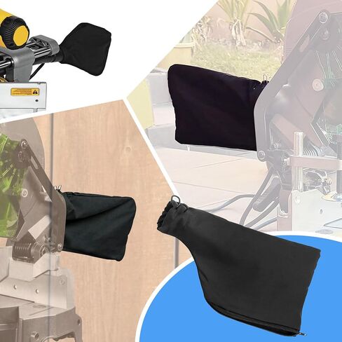 Miter Saw Dust Bag 255 Collection Bag for Miter Saw, Tank Belt Sander, Edge Planer, Diagonal Saw with Zipper and Wired Adjustable (2 Pack) in Saudi Arabia