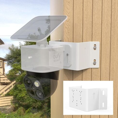 Mounting Corner Bracket for Security Camera,Metal Corner Mount Compatible with Eufy SoloCam S340/E30/4G LTE Cam S330/E330 (Professional) Cameras（White） in Saudi Arabia