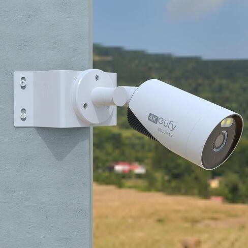 Mounting Corner Bracket for Security Camera,Metal Corner Mount Compatible with Eufy SoloCam S340/E30/4G LTE Cam S330/E330 (Professional) Cameras（White） in Saudi Arabia