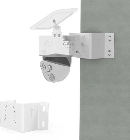 Mounting Corner Bracket for Security Camera,Metal Corner Mount Compatible with Eufy SoloCam S340/E30/4G LTE Cam S330/E330 (Professional) Cameras（White） in Saudi Arabia