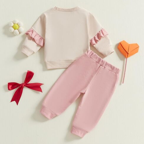 Toddler Baby Girl Fall Outfit Infant Goose Print Sweatshirt Tops and Jogger Pants 6 12 18 24M 2T Girl Clothes in Saudi Arabia