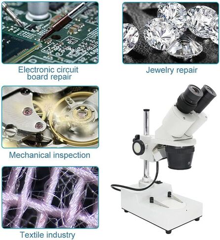 مجهر ستيريو المجهر المجهر الصناعي المجهر العليا LED إضاءة الهاتف المحمول أداة إصلاح PCB (20x 30x 40x) (Wit 20x و 40x) in Kuwait