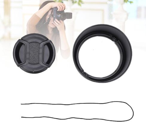 Gugxiom Lens Hood مناسب لـ RF-S 55-210mm F5-7.1 IS ، يستبدل الظل العدسة RF S 55 إلى 210 مم من F5 إلى 7.1 in Saudi Arabia
