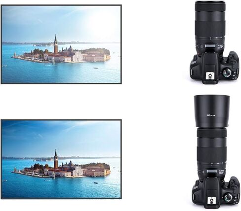 JJC ET-74B Bayonet Lens Hood & 67mm Ultra-Low Reflectivity UV Filter for Canon RF 100-400mm f/5.6-8 is USM and EF 70-300mm f/4-5.6 is II USM Lens in Saudi Arabia
