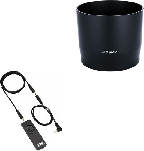 JJC ET-74B Bayonet Lens Hood & RS-60E3 إصدار مصراع عن بعد Canon RF 100-400mm f/5.6-8 هو USM و EF 70-300MM F/4-5.6 IS II USM Lens & Canon EOS Rebel Cameras in Saudi Arabia