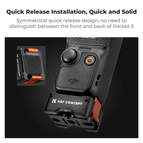 K&F Concept 2Pack Quick Release Adapter Mount for DJI Osmo Pocket 3 ، قم بإنشاء التحرير والسرد ، وترايب جبل مناسب ARCA-SWISS in Kuwait