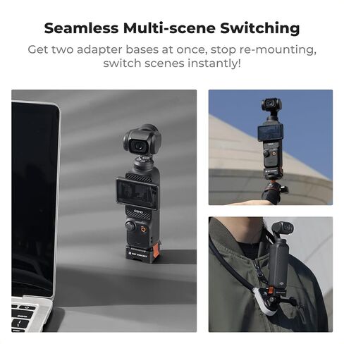 K&F Concept 2Pack Quick Release Adapter Mount for DJI Osmo Pocket 3 ، قم بإنشاء التحرير والسرد ، وترايب جبل مناسب ARCA-SWISS in Kuwait