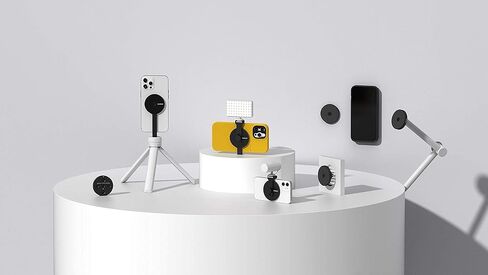 لحظة Magsafe Multi-trat-thromed-هاتف مغناطيسي من الألومنيوم غير القوي لأحواض الحوامل الثلاثية واللئيات والملحقات in Kuwait