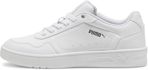 PUMA Women's Court Classy Shoes, White-Silver, 5.5 in Saudi Arabia
