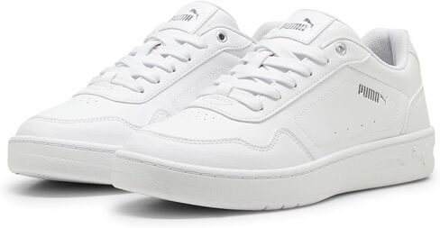 PUMA Women's Court Classy Shoes, White-Silver, 5.5 in Saudi Arabia