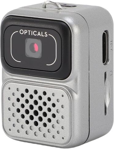 yunir mini keychain camera 1080p ، camcorder tiny retro Digital مع بطاقة 32 جيجابايت ، كاميرا مدونة محمولة 2 ميجابكسل (رمادي) in Saudi Arabia