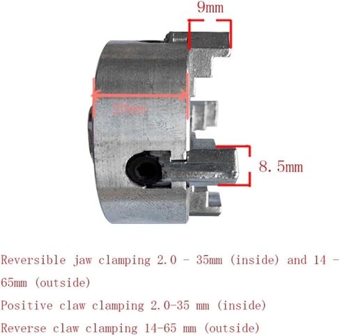 4 Jaw Lathe Chuck Wood Lathe Chuck Wood Turning Clamp Zinc Alloy Silver Milling Drilling Tool Threaded Back for Machine Drill Chuck in Kuwait