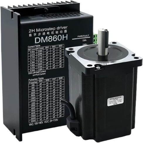 118mm Nema34 Stepper Motor Open Loop or Close Loop DC Engines 8.5Nm with Drive DM860H / HBS86H +3M Encoder Cables for Computerized Numerical Control Router(8.5Nm Open Loop) in Saudi Arabia