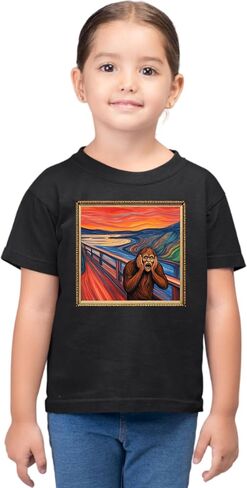 اذهب إلى Bigfoot The Scream - The Lost Original Funny Sasquatch Mens Toddler Women Youth Shirt in Saudi Arabia