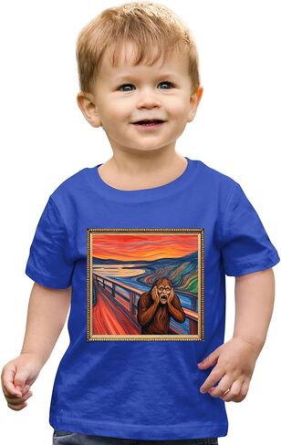 اذهب إلى Bigfoot The Scream - The Lost Original Funny Sasquatch Mens Toddler Women Youth Shirt in Saudi Arabia