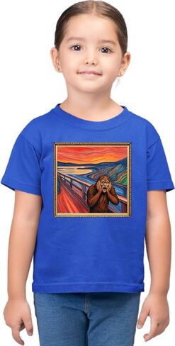 اذهب إلى Bigfoot The Scream - The Lost Original Funny Sasquatch Mens Toddler Women Youth Shirt in Saudi Arabia