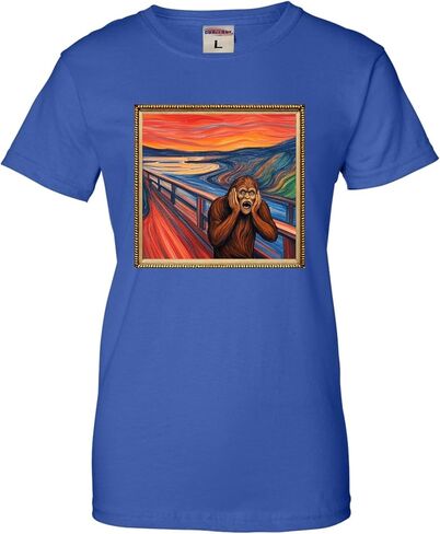 اذهب إلى Bigfoot The Scream - The Lost Original Funny Sasquatch Mens Toddler Women Youth Shirt in Saudi Arabia