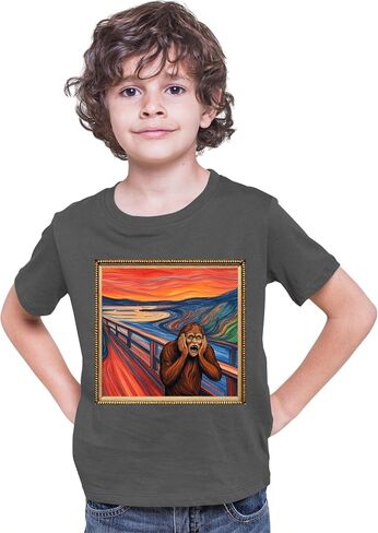 اذهب إلى Bigfoot The Scream - The Lost Original Funny Sasquatch Mens Toddler Women Youth Shirt in Saudi Arabia