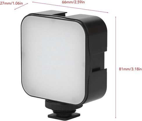 LED Video Light ، 49 LEDS 6500K Camera Light للتصوير الفوتوغرافي والبث المباشر مع الإضاءة الساطعة حتى لإضاءة تسجيلات الفيديو إكسسوارات كاميرا الصور in Kuwait
