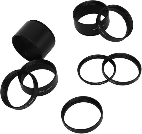 M48 البعد البؤري تمديد أنبوب طقم الجودة الممتازة سبيكة الألومنيوم متين مجموعة لتصوير التلسكوب الفلكي 8 PCS 3 مم 7 مم 10 مم 12 مم 15 مم 20 مم 30 مم 30 مم 30 مم in Kuwait