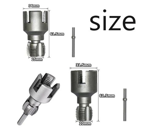 أداة خيط الأنابيب الداخلية والخارجية المتكاملة ، أداة قطع مؤشر ترابط أنابيب PVC ، 1/2 "＆ 3/4" أداة إصلاح البراغي الزاوية ، لخيوط قطع الحفر الكهربائية (1/2 "+3/4") in Kuwait