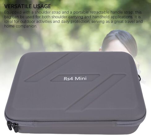 ASHATA Portable Carrying Case for RS 4 Mini Camera Stabilizer, PU Storage Case Protective Handbag for RS 4 Mini Camera Stabilizer, with Shoulder Strap in Saudi Arabia