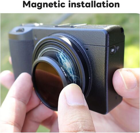 مرشح حماية LEN عن قرب لـ RICOH GR2 GR3 GR3X لـ CANON G5X G7XII G7XIII MAGNECT MC CLOSE-UP +10 FILTER مع طلاء متعدد الطبقات مقاوم للماء/خدش مرشح سليم in Kuwait