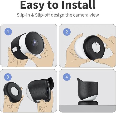 Silicone Cover Compatible with Google Nest Cam (Battery) Outdoor or Indoor, Google Camera Silicone Case All Weather Protection, Easy Installation in Saudi Arabia