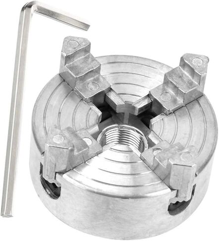 Jack Chuck Clamp for Metal Lathe Zinc Alloy 4-jaw Chuck Compact Clamp for Woodworking Projects in Saudi Arabia